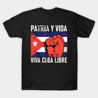 Cuba Flag Cuban Pride Cuba Power Vintage T-Shirt